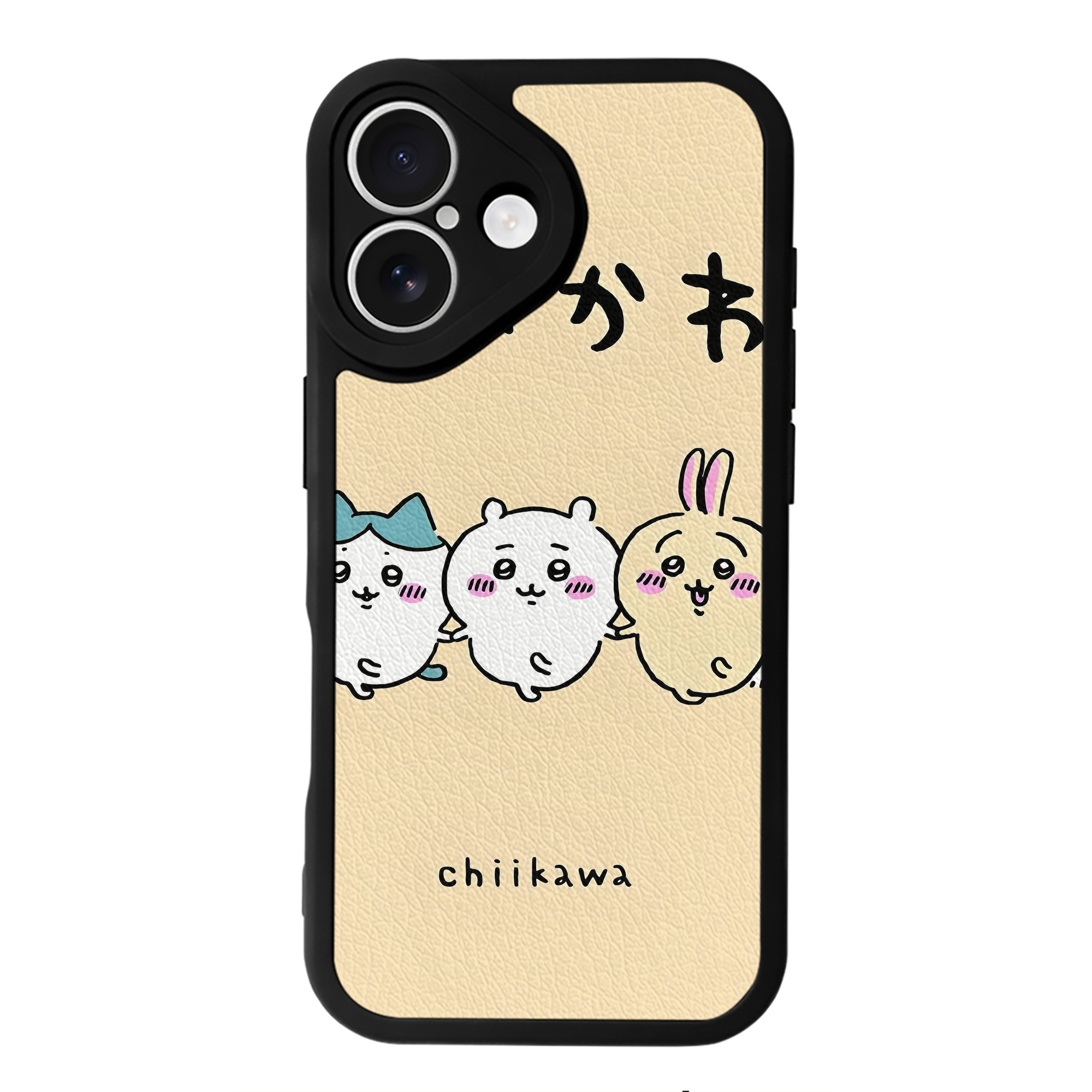 （画像用） ちいかわ Chii-kawa 【iPhone 16シリーズ対応】シリコンスマホケース（レザー調） 材質：シリコン